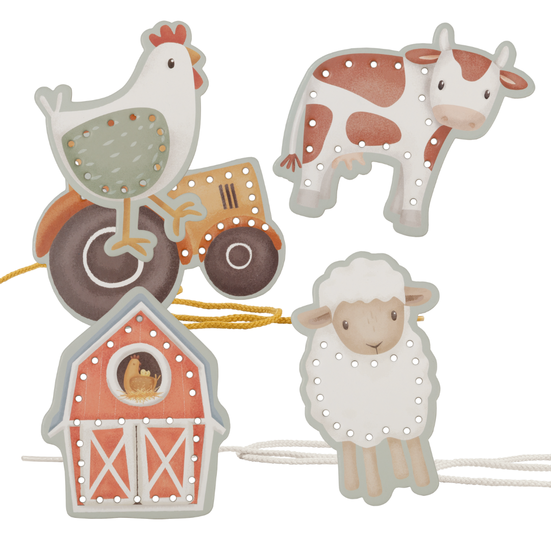 Little Dutch Lacing Cards - Little Farm