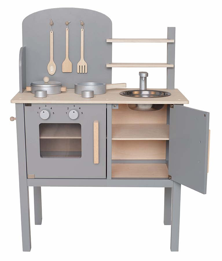 JaBaDaBaDo Kitchen with pot & pan - Grey