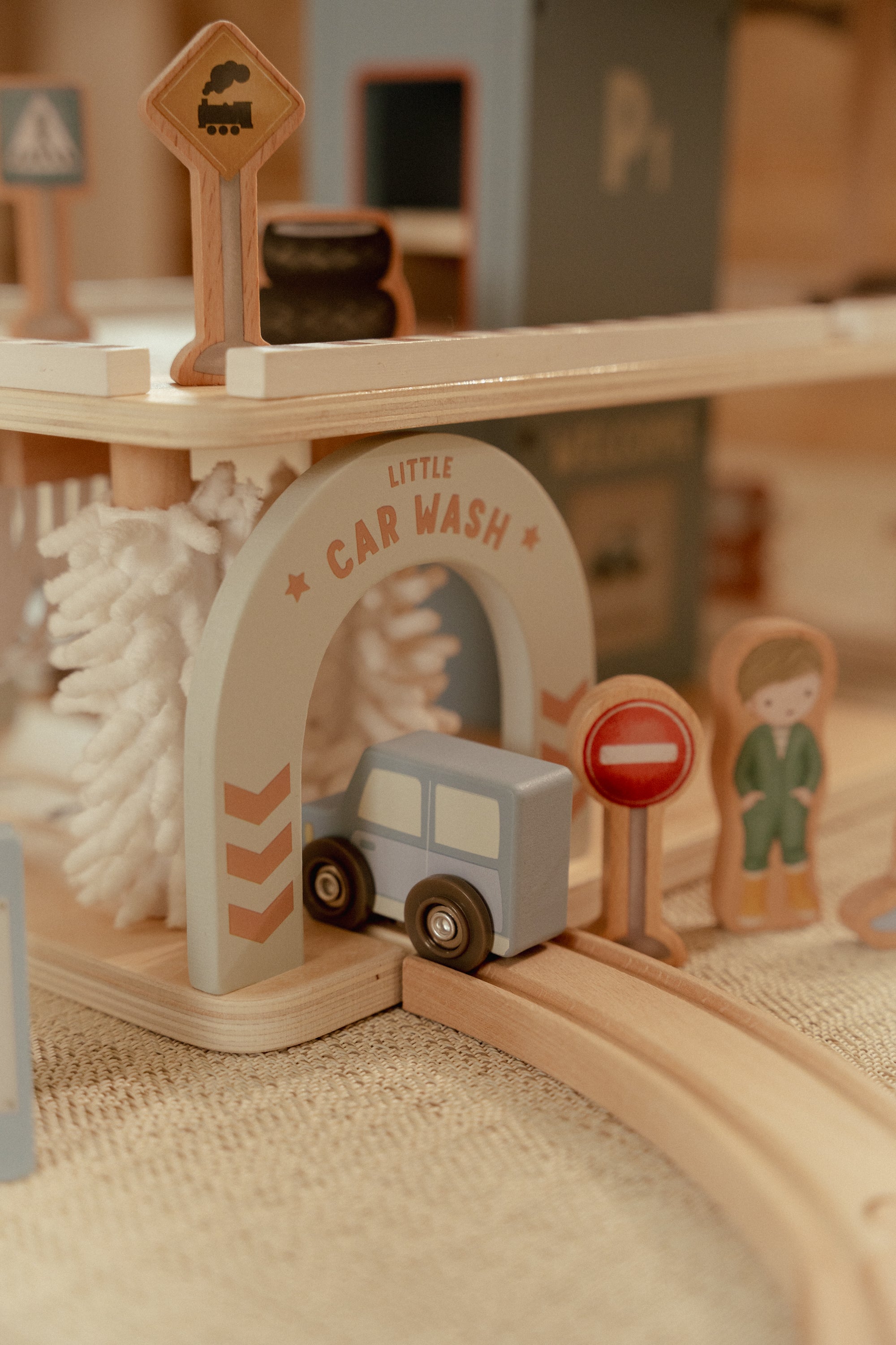 Little Dutch Wooden Toy Garage- Blue – KID store