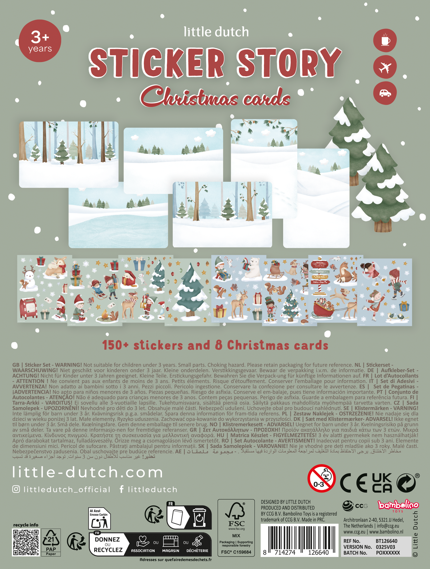 Little Dutch Christmas Sticker Story Booklet