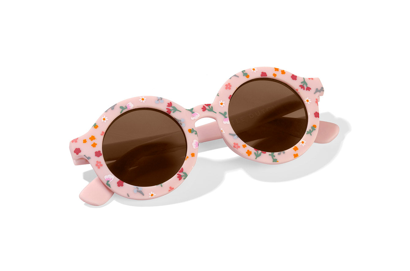 Little Dutch Kids Sunglasses Little Pink Flowers - Round