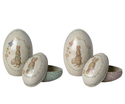 Maileg Metal Easter Egg Set of 2 - Rose