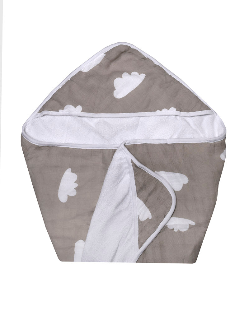 Double Layer Hooded Towel - Cloud