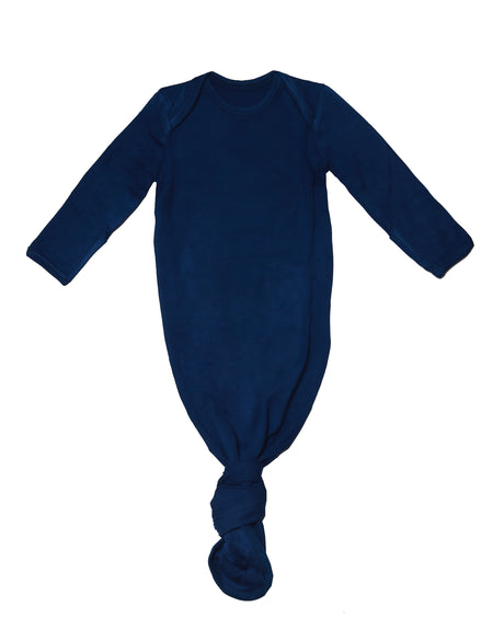 Newborn Knotted Sleep Gown: Indigo