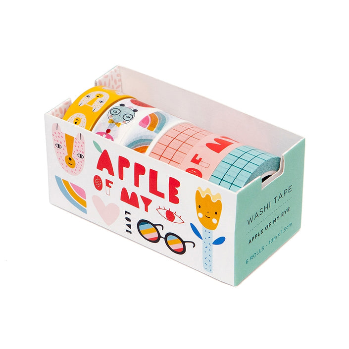 Petit Monkey 6 Washi Tape - Apple of my eye