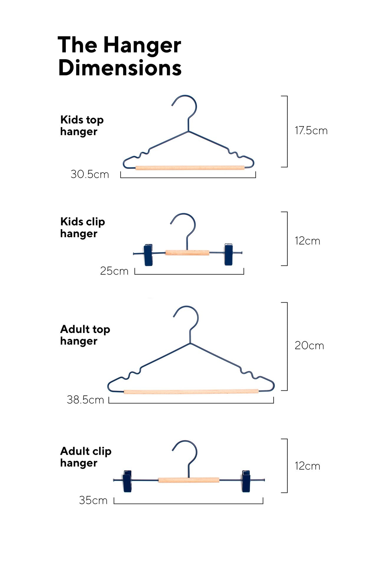 Kids Clippy Hangers- Choose your colour