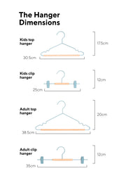 Adult Top Hangers- Choose your colour