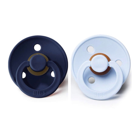 BIBS Pacifier - Deep Space and Baby blue (Size 1 or 2) - 2 pack