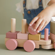 Little Dutch Wooden Stacking Train - Pink