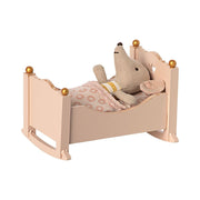 Maileg Baby Mouse Cradle - Rose (Baby Mouse Size)