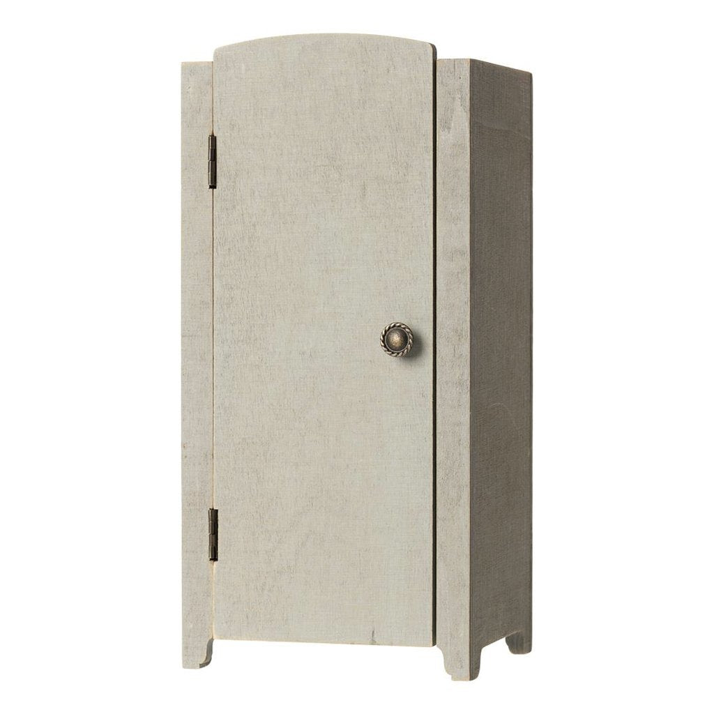 Maileg Vintage Closet with Shelves (Mini) - Mint/Grey