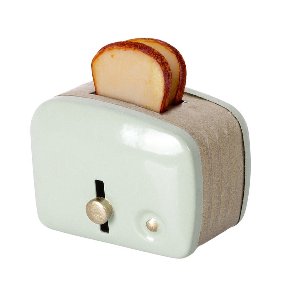 Maileg Miniature Toaster &amp; Bread - Mint
