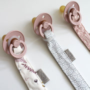 Pacifier Holder - Grey Wave