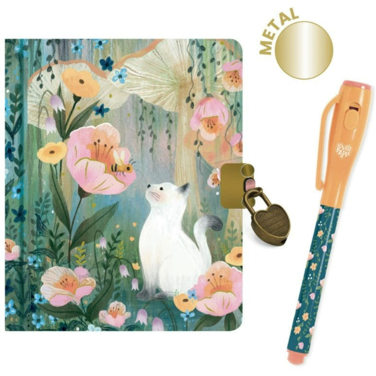 Kendra Little Secret Notebook and Pen by Djeco