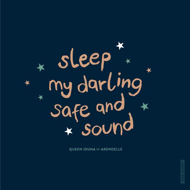 Sleep My Darling Print  (23 x 23 cm)