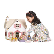Wooden Doll House - Cottontail Cottage (with furniture set)