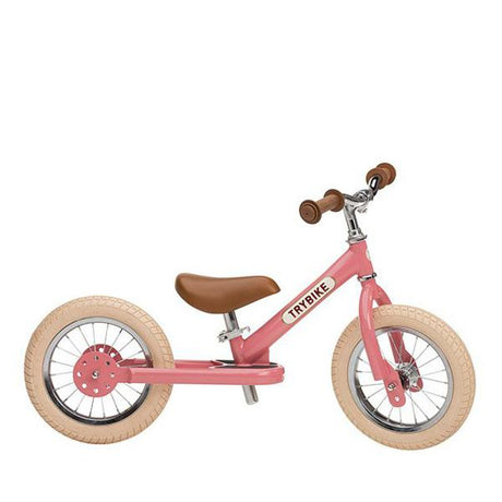 Trybike Steel- Balance Bike Vintage Pink