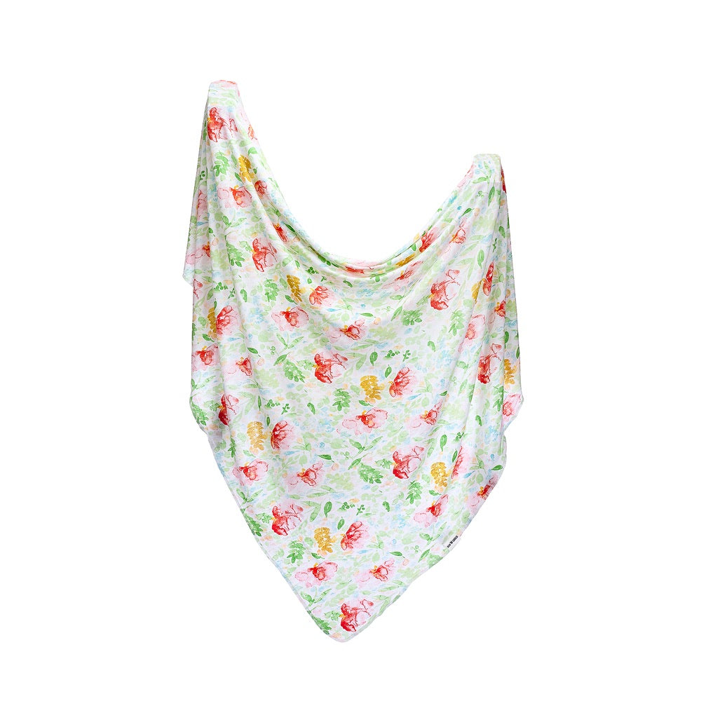 Stretchy bamboo swaddle : Summer Bloom