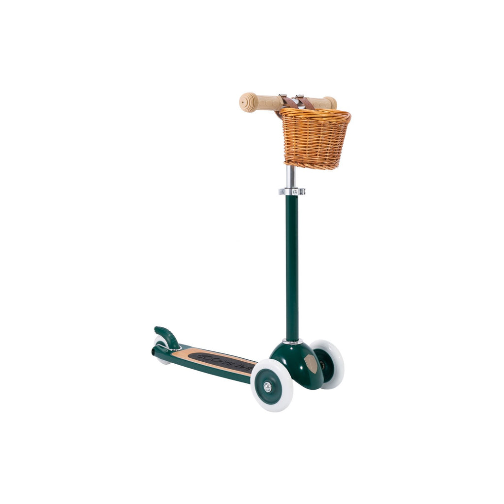 Banwood Scooter with Basket - Green