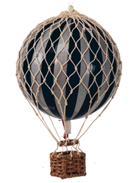 AUTHENTIC MODELS HOT AIR BALLOON BLACK & SILVER- METALLIC COLLECTION
