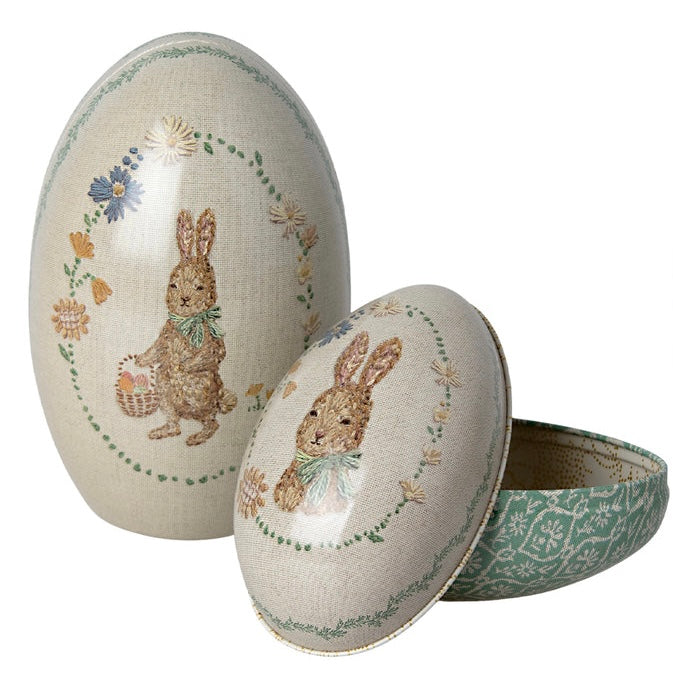 Maileg Metal Easter Egg Set of 2 - Green