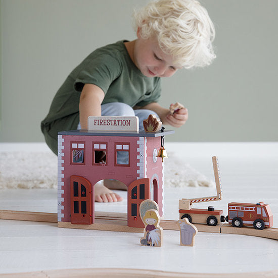 Little Dutch Firestation- (can be used as standalone toy or as part of the XL Railway set)