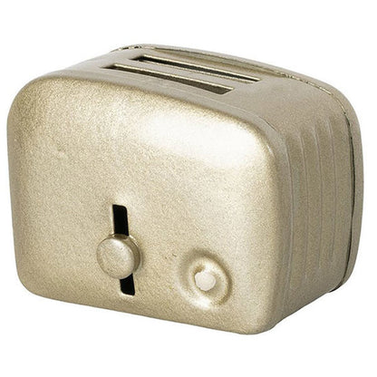 Maileg Miniature Toaster &amp; Bread - Silver