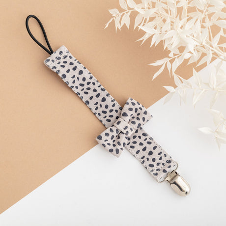 Bow Soother Clip - Leopard