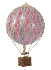 AUTHENTIC MODELS HOT AIR BALLOON PINK AND SILVER - Metallic Collection