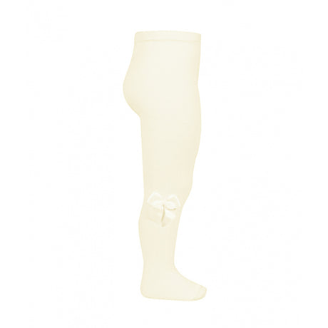 Tights with Side Bow - Cream (5-6 YRS left)