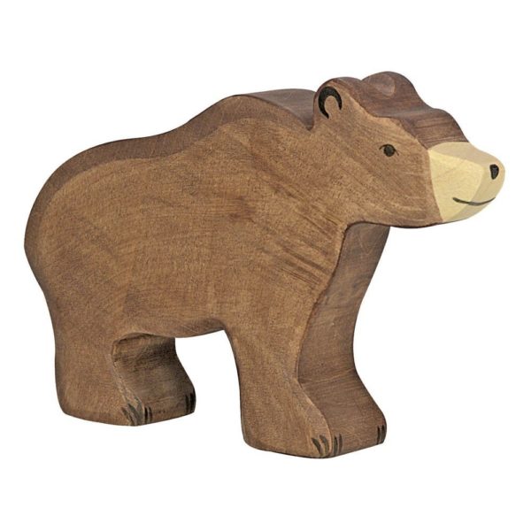 Wooden Brown Bear (Small)