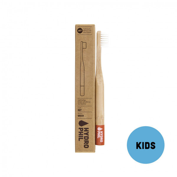 Bamboo Toothbrush - Kids - Red - Soft