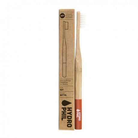 Bamboo Toothbrush - Adult - Red - Medium